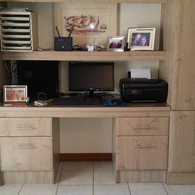 Study area in Sahara melamine and wrap doors