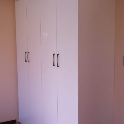 2nd Bedroom Cupboards in White Melamine