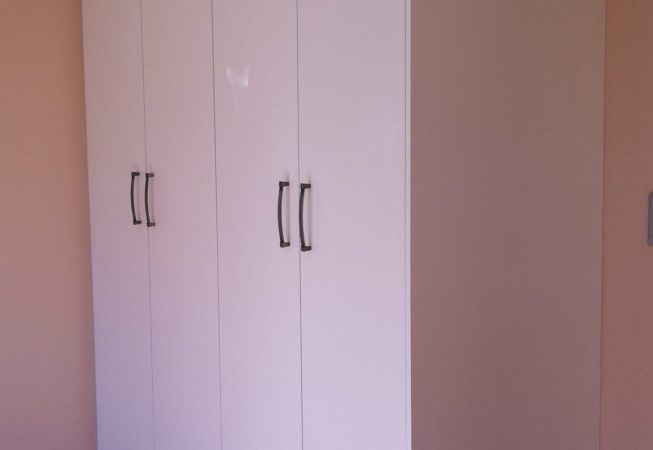 2nd Bedroom Cupboards in White Melamine